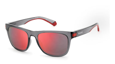 Men Polaroid Sunglasses: PLD 2122/S - Grey Red - SpecSMART Eye Clinic (Diagonal View)